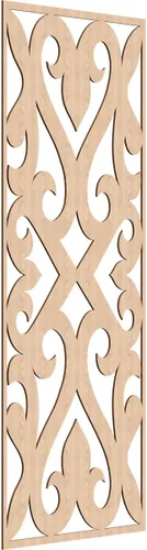 Vista 42 de Keene Paneles de pared decorativos de madera con calado, 9 3/8 pulgadas de ancho x 24 3/8 pulgadas de alto x 1/4 de alto, abedul Birch