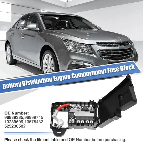 Vista 2 de X AUTOHAUX Bloque de fusibles del compartimento del motor para Chevrolet Cruze 2011-2016 para Chevrolet Orlando 2012-2014 Caja de fusibles Terminal