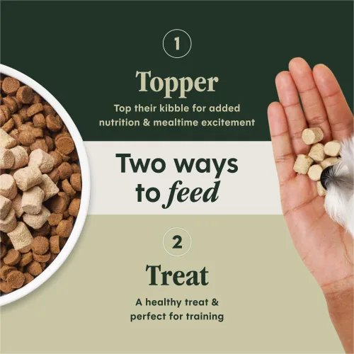 Vista 6 de Instinct Raw Boost Mixers, Topper de comida para perro liofilizada, receta sin granos - Carne natural 100%, bolsa de 6 oz