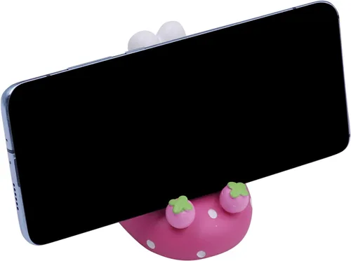 Vista 5 de Lindo conejo teléfono móvil soporte animal Smartphone escritorio soporte para todos los teléfonos móviles Bunny teléfono soporte escritorio ornamento