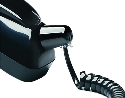 Vista 2 de Softalk Twisstop Detangler con cable telefónico enrollado de 25 pies, color negro