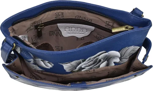 Vista 5 de Anna by Anuschka Women's Genuine Leather Medium Crossbody Handbag