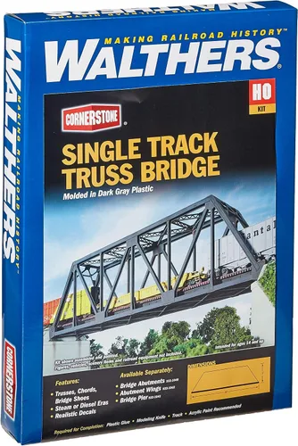 Vista 14 de Walthers Cornerstone Puente de ferrocarril de doble vía Pilar concreto pkg(2) 933-4553 HO Escala Modelo Ferrocarril - Kit de estructura