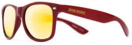 Vista 2 de NCAA Iowa State Cyclones IWST-1 RedFrame, lentes de sol doradas, talla única, rojo