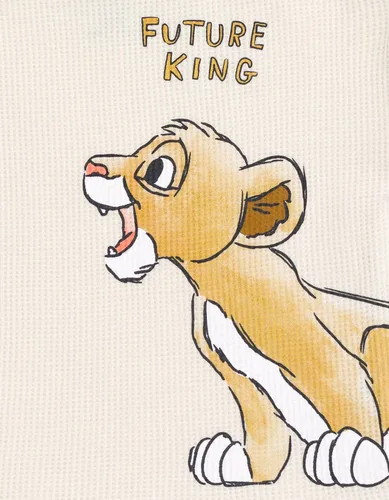 Vista 5 de Disney Mickey Mouse Rey León Donald Duck Simba Plutón - Conjunto de camiseta y pantalones cortos de punto gofre para recién nacidos hasta niños