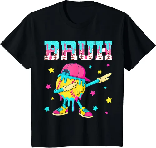 Vista 82 de Baseball Life Style 101 Apparel Youth Drip Baseball Boys Kid Camiseta