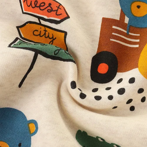 Vista 7 de Bumeex Sudadera de manga larga con cuello redondo de algodón para bebé niño pequeño 1-7T