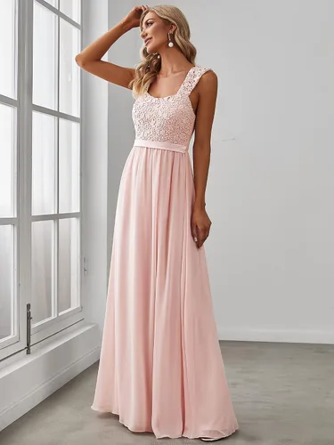 Vista 4 de Ever-Pretty Women's Floral Lace Sleeveless A-Line Bridesmaid Dress Evening Dresses 07704-USA