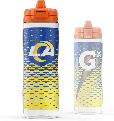 Vista 36 de Gatorade Gx NFL - Botellas antideslizantes para apretar, 30 onzas líquidas, sistema de hidratación Gx