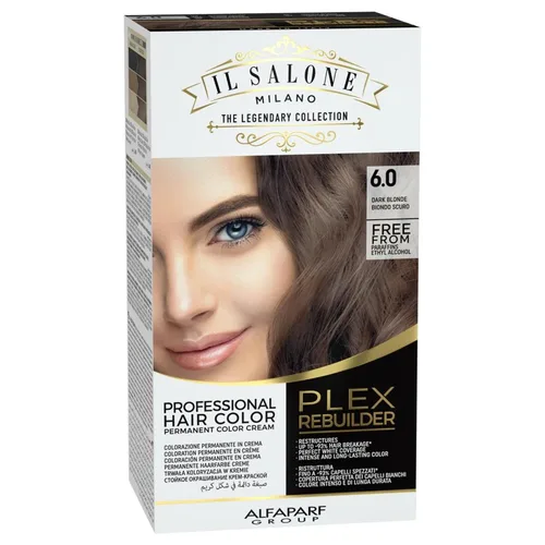 Vista 11 de Il Salone Milano Plex Rebuilder - Crema de color permanente para el cabello, kit de tinte para el cabello negro puro 1.0, salón profesional, calidad