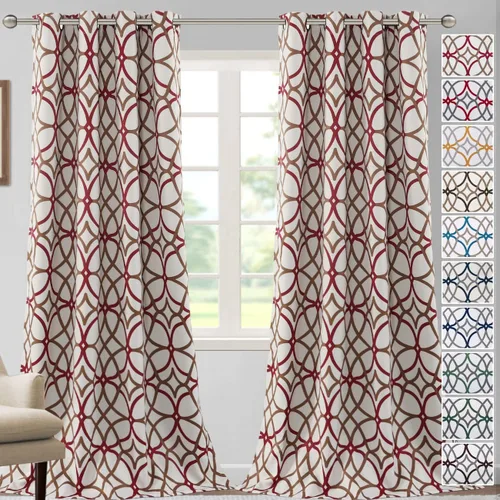 Vista 24 de H.VERSAILTEX Cortinas opacas de 63 pulgadas de largo, juego de 2 paneles de cortinas térmicas y cortinas para tratamiento de ventana, reducción