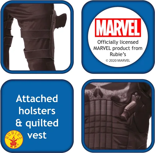 Vista 3 de Rubie's Marvel Universe - Disfraz de castigador para hombre