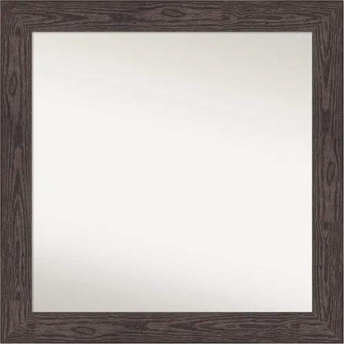 Vista 160 de Amanti Art Espejo personalizado, espejo de baño negro puente, espejo de pared o espejo de tocador de baño sobre el fregadero (26 x 26 pulgadas)