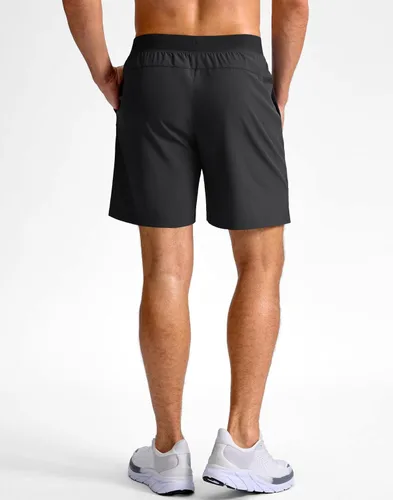 Vista 2 de G Gradual Pantalones cortos deportivos para correr para hombre de 7/5/9 pulgadas, bolsillo con cremallera, ligeros, para entrenamiento, gimnasio