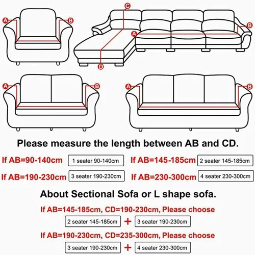 Vista 3 de IMYOGI Funda de sofá de alta elasticidad estampada, funda de elastano elástica para sofá de esquina, lavable para 3 cojines, protector de muebles