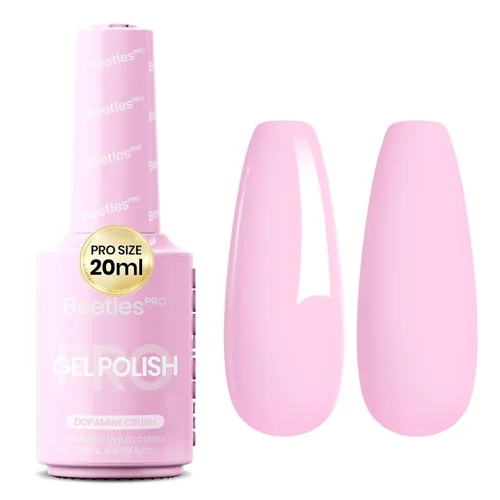 Vista 44 de Beetles PRO - Esmalte de gel blanco, color blanco de 0.7 fl oz A - Creme White Ansiedad de calma