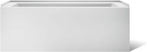 Vista 11 de Kohler 1956-LA-95 Underscore 60" x 30" baño alcobólico, drenaje izquierdo, gris hielo