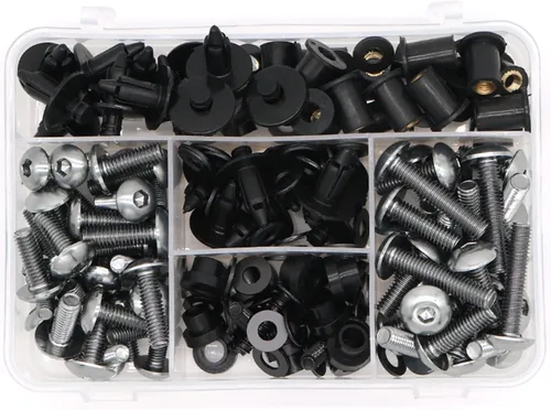Vista 10 de Tornillos de carrocería para Kawasaki Z650 Z750 Z800 Z900 Z1000 Kit completo de pernos de carenado Clip de carenado Tornillos Tornillos Tornillos