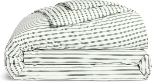 Vista 17 de Brooklinen Funda de edredón de satén de lujo de calidad hotelera, tamaño Abismo