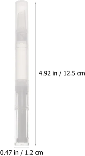 Vista 7 de 3 botellas vacías de brillo de labios de 0.1 fl oz (0.1 fl oz), recargable transparente, lápiz giratorio cosmético, aplicador de brillo de labios