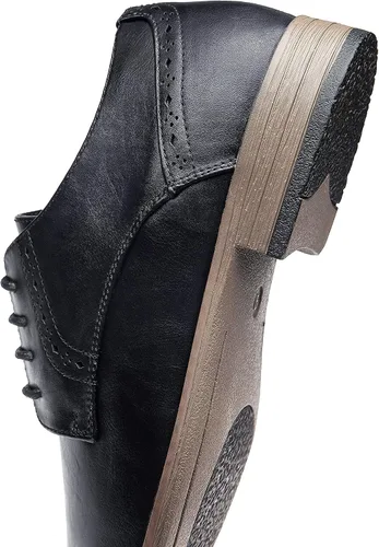 Vista 5 de Vostey Zapatos de vestir para hombre, zapatos Oxford formales, zapatos clásicos con cordones Derby