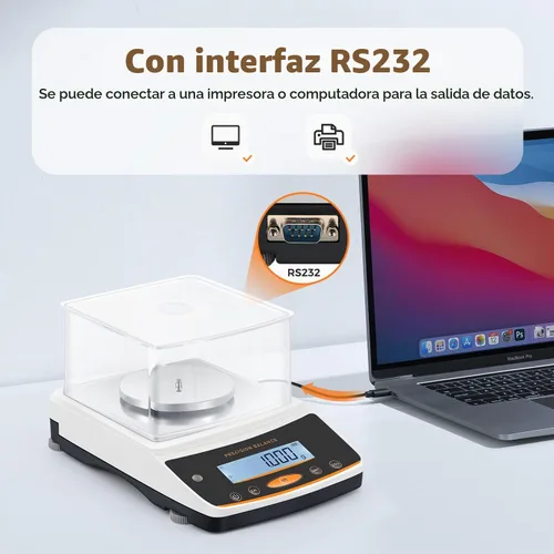 Vista 5 de Bonvoisin Balanza Analítica de Laboratorio 500g x 0.001g Balanza Digital de Precisión.001 Gramo de Exactitud Escala Científica de Miligramos