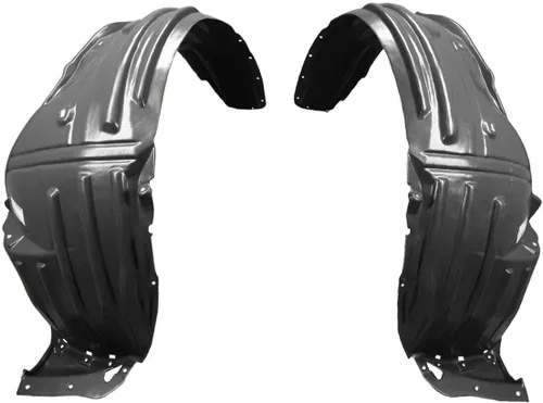 Vista 2 de Parts N Go Juego de protectores de guardabarros con clips para piloto delantero 2009-2011 lado del conductor y pasajero izquierdo derecho HO1248135
