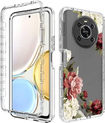 Vista 6 de Funda protectora de cuerpo completo para Honor X9 (4G/5G)/Honor X30/Honor Magic4 Lite con protector de pantalla de vidrio templado, bonito