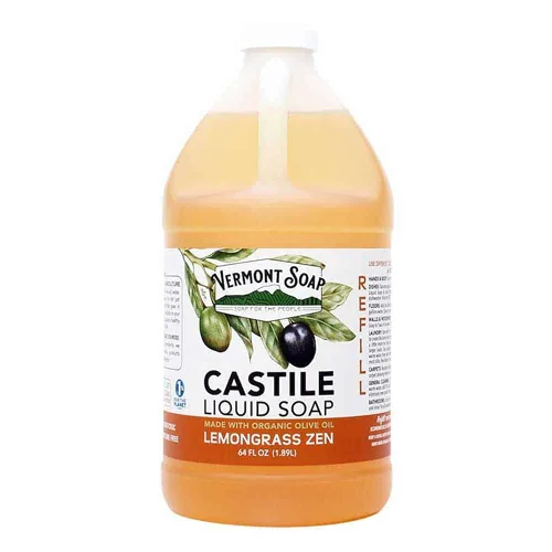 Vista 11 de Vermont Castile Jabón Lavanda, jabón líquido suave para pieles sensibles y gel de baño natural, champú orgánico para cabello graso, aloe castilla
