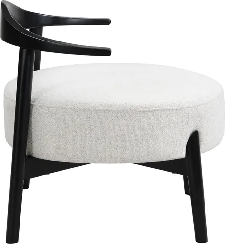 Vista 9 de Christopher Knight Home Ipomoea - Silla decorativa de respaldo bajo, silla de sala de estar, silla cómoda para dormitorio, silla auxiliar de madera