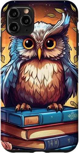 Vista 13 de Funda para bibliotecario para iPhone 16 Owl Book Lover
