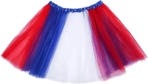 Vista 2 de Victray Womens Tutu Skirts Tulle Tutu Skirt Ballet Dance Skirts Layered Tutu Short Skirt Party Festival Costume