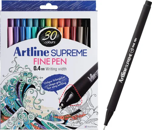 Vista 8 de Artline SUPREME - Bolígrafos de punta fina para dibujar, colorear, escribir, adecuados para arte y diseño, bolígrafo de tinta con punta fina