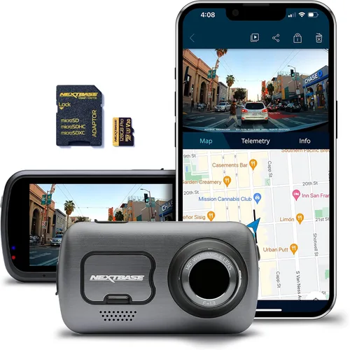 Vista 10 de Nextbase 622GW Gen 2 - Paquete de cámara de tablero frontal y trasera con cámara de ventana trasera, cámara 4K UHD para tablero con Wi-Fi