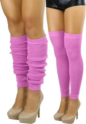 Vista 5 de ToBeInStyle Calentadores largos de pierna por encima de la rodilla para mujer