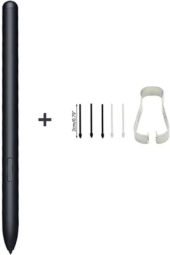 Vista 7 de Tab S7 / S7+ S Pen - Lápiz capacitivo de repuesto para Samsung Galaxy Tab S7, S7 Plus, S7 FE (EJ-PT870) + puntas/puntas (sin Bluetooth) (negro)
