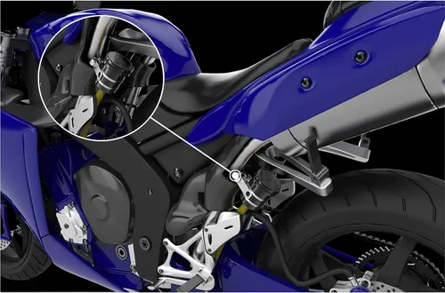 Vista 5 de Universal motocicleta aceite taza depósito líquido freno trasero para Z400 Z650 Z900 Z900RS Ninja 400 Ninja 650 negro