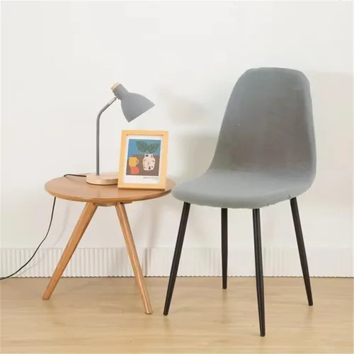 Vista 7 de Paquete de 4 fundas de elastano modernas de mediados de siglo, reutilizables, sin brazos, para sillas de comedor, para cocina, hogar, bar, hotel