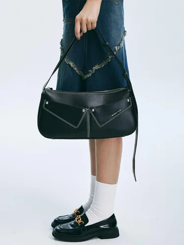 Vista 8 de Amazing Song Bolsos de hombro de diseñador para mujer, bolsos cruzados de cuero, bolso con asa superior con caja correa ajustable