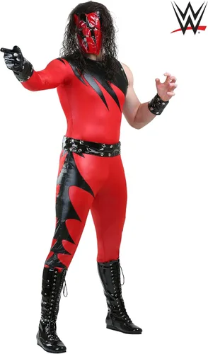 Vista 8 de Disfraz de Kane de lujo de WWE para hombre