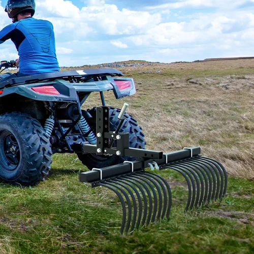 Vista 6 de YITAMOTOR Sistema de elevación de implementación manual de 1 punto de 50 pulgadas de ancho para ATV/UTV receptor de 2 pulgadas