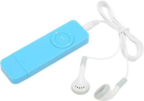 Vista 6 de Reproductor de MP3 de 64 GB, reproductor de MP3 digital portátil de música con sonido sin pérdidas, reproductor de música Mp3 de sonido HiFi Azul