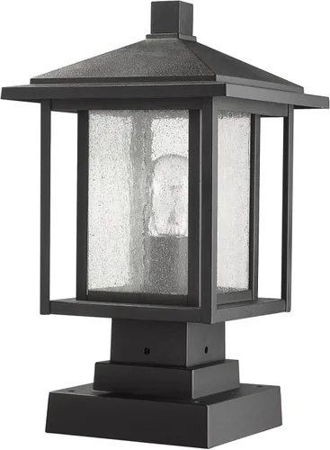 Vista 6 de Z-Lite 554PHMS-SQPM Aspen Luz individual de 16 pulgadas de alto para montaje en muelle al aire libre