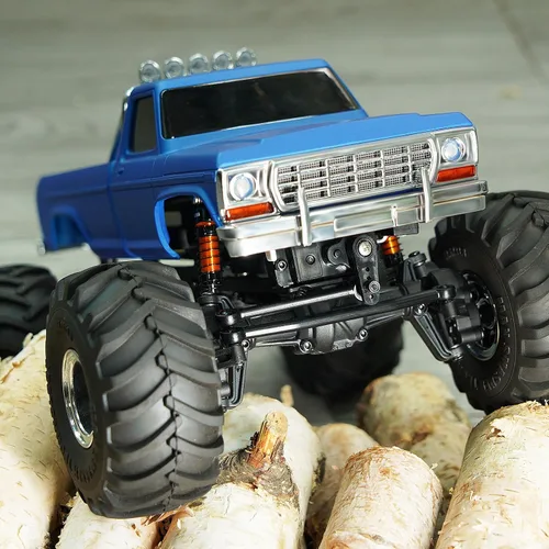 Vista 7 de INJORA Amortiguador de aceite de amortiguador de choque tele roscado de aluminio de 1.772 in para 1/24 RC Crawler FMS FCX24 Actualización (Oro)