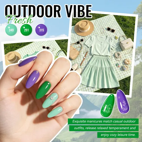 Vista 8 de VANREESA 69PCS Gel Nail Kit with 48W U V Nail Lamp and Electric Nail Drill 54-Bright Luxe Tone