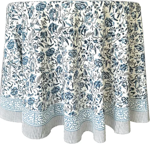 Vista 38 de ATOSII Mantel 100% algodón, Amara, floral, hecho a mano, rectangular, de lino, para cocina, comedor, fiestas, bodas, exteriores, picnics, Pascua