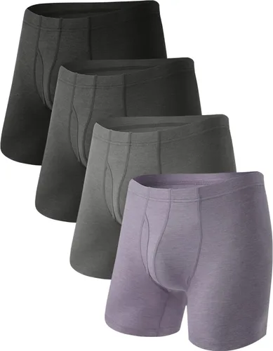 Vista 16 de BAMBOO COOL Men's Cooling Underwear Ultra Soft Breathable Boxer Briefs Pack