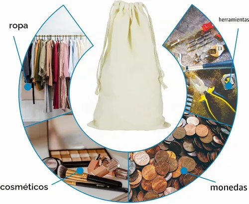 Vista 4 de Paquete de 6 bolsas de tránsito para monedas de 10 x 17 pulgadas
