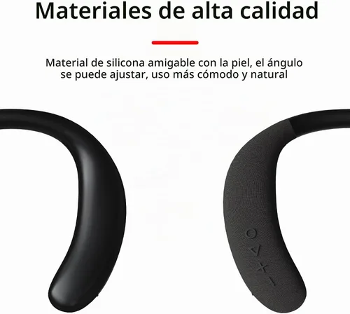 Vista 9 de Neckband Altavoces Bluetooth Altavoz de cuello portátil inalámbrico V-918 Negro