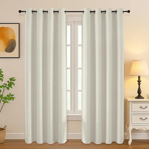 Vista 109 de Simplebrand Juego de 2 paneles de cenefa aguamarina para ventana de cocina de 14 pulgadas de largo, cortinas de oscurecimiento de habitación